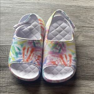 Cat & Jack Multicolor Tie-Dye Kids Sandals